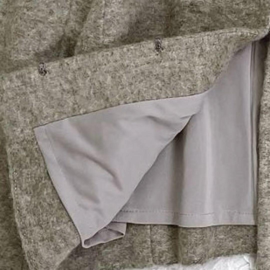 新品✨【23区】ノーカラージャケット　ベージュ　モヘヤ毛　薄手　ショート　羽織