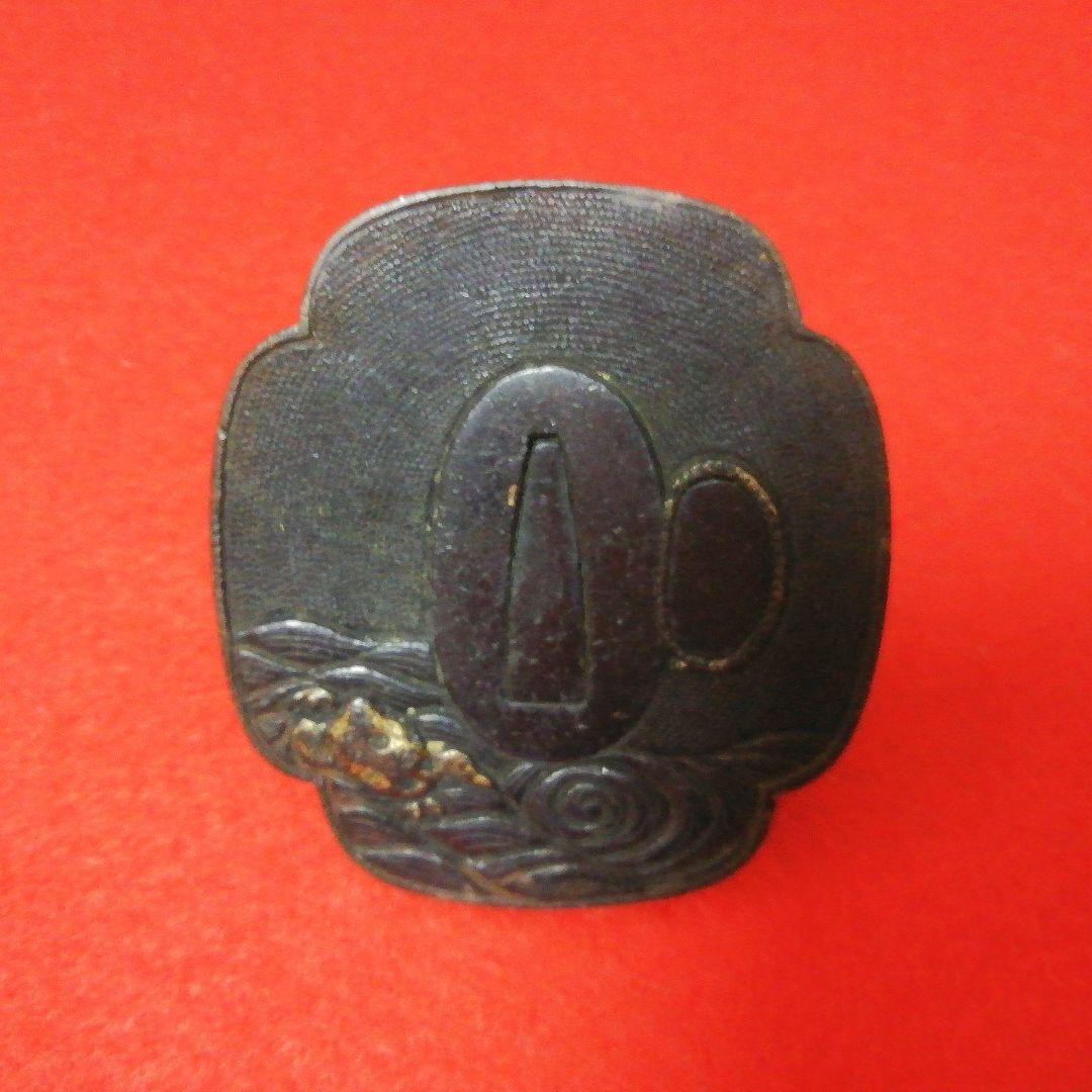 年代物/傑作品！　南部鉄瓶/角形竜紋様　蓋・鐔/摘み・頭/双方魚子地　茶道具