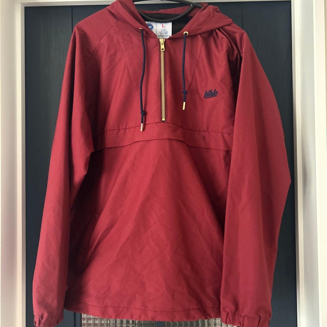 BALLAHOLIC ナイロンパーカー　バーガンディ　Lサイズ