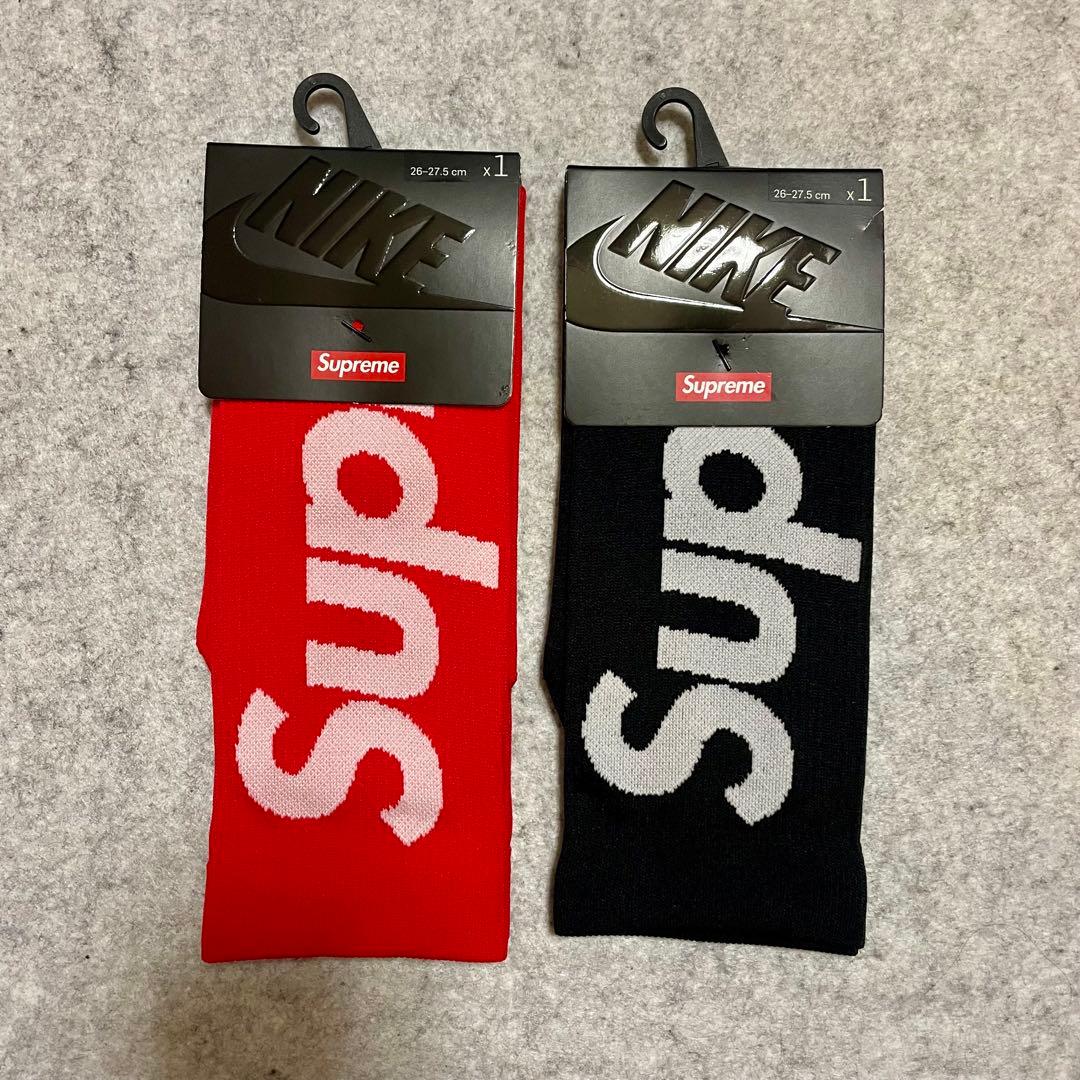 レッグウェア Supreme Nike Lightweight Crew Socks Red
