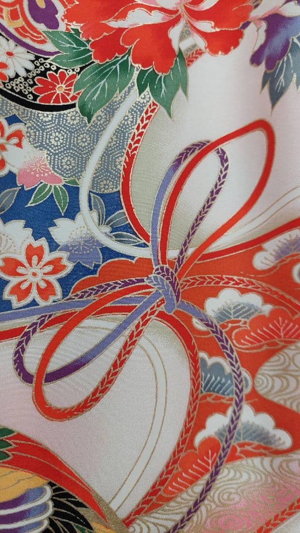 NA140アンティーク子供着物七五三正絹着丈96センチ裄丈46センチ綺麗です