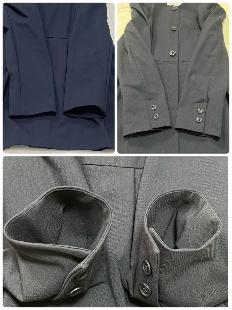 美品✨regleam ノーカラージャケット　ペプラムジャケット M ネイビー