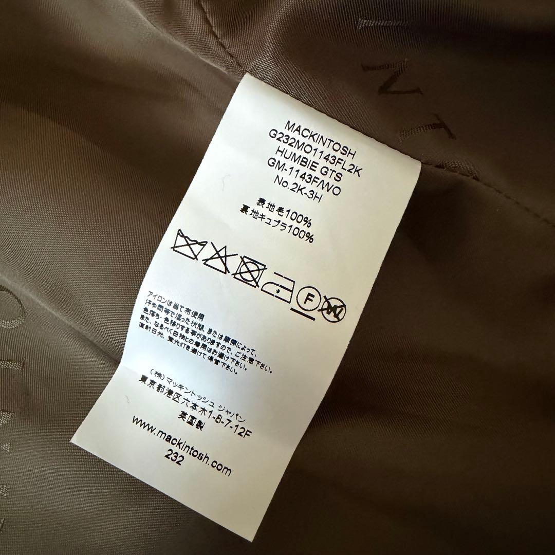 【新品タグ付】MACKINTOSH HUMBIE GTS コート 36