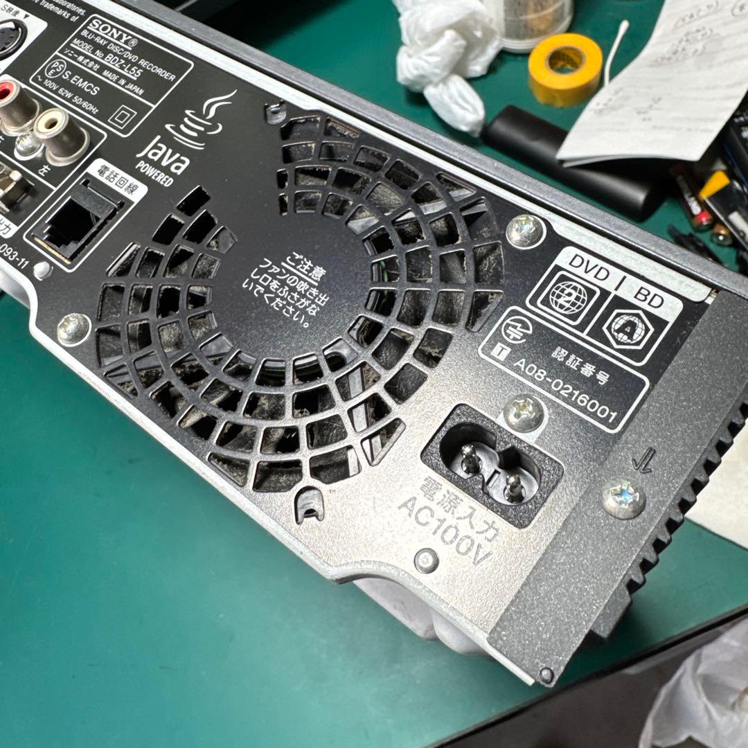 1台追加　Sony ブルーレイレコーダー　4台　動作未確認