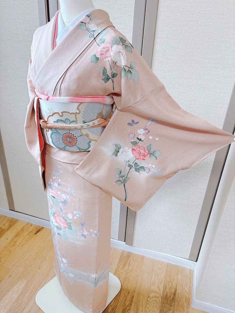 新品　訪問着 作家物　フルセット　裄66 加賀友禅 卒業式　入学式　M 伊達襟