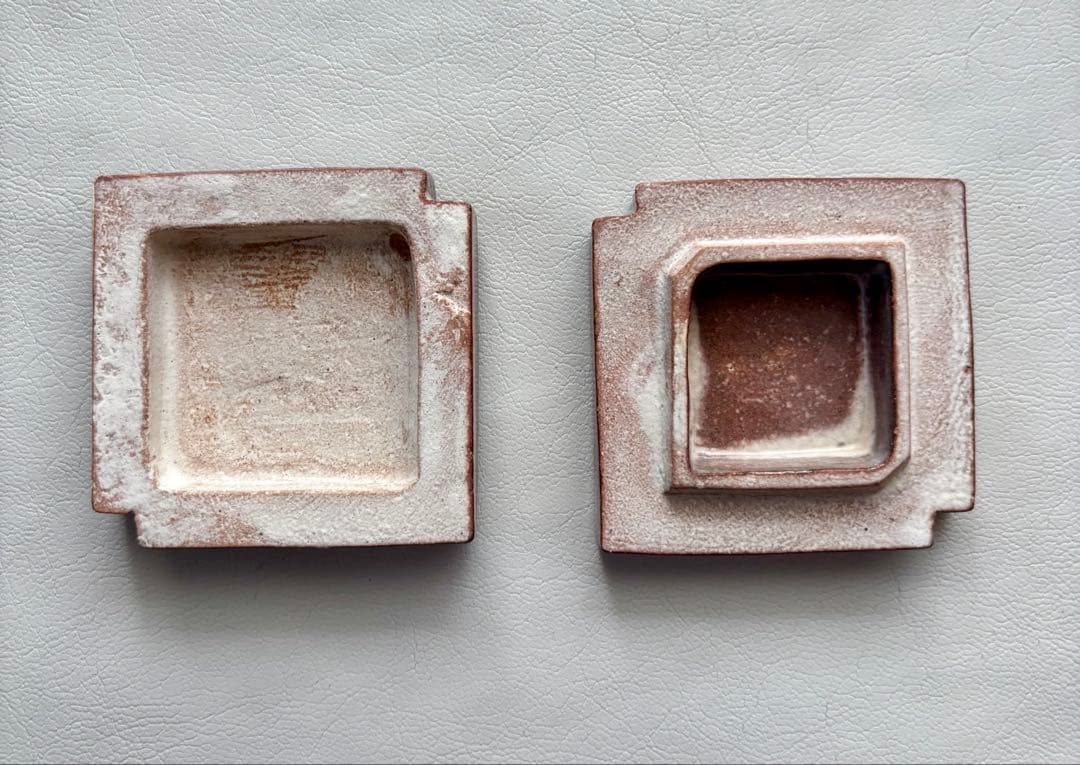 萩焼 十四代 坂倉新兵衛 香合 茶道具