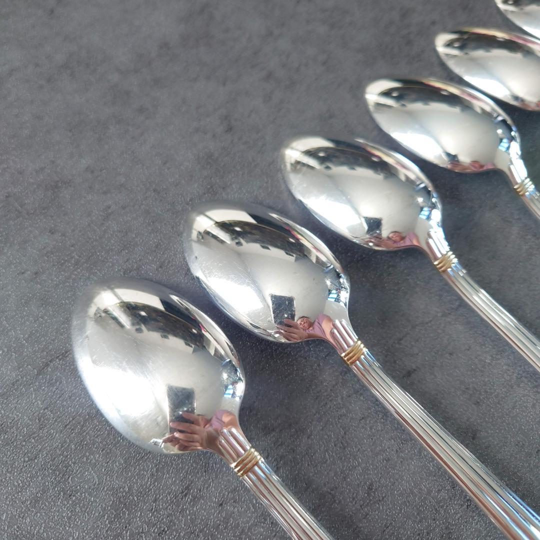 希少 美品 クリストフル アリアゴールドリング コーヒースプーン 6点