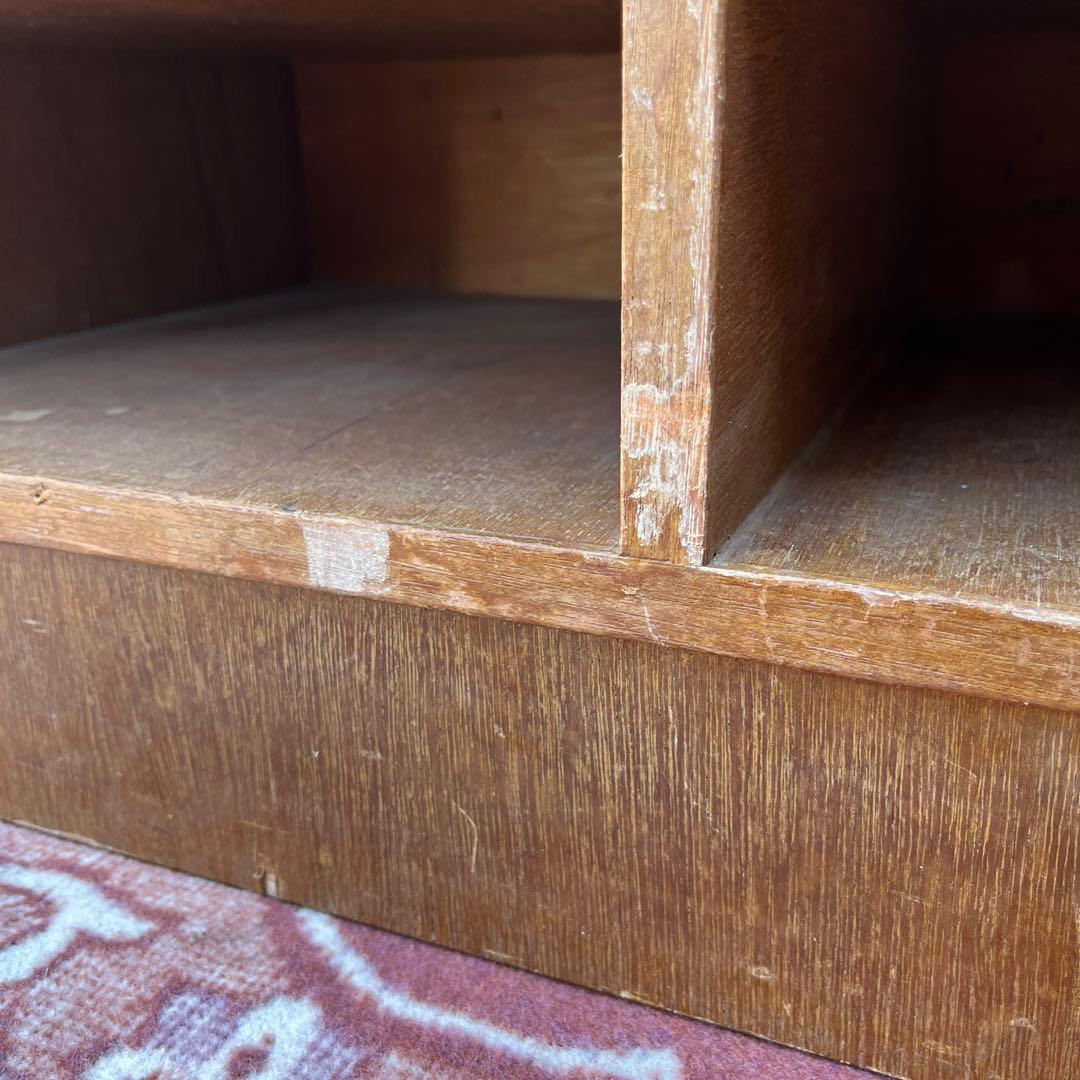 古家具ビンテージ品◾️木製家具 書類棚 カルテ棚 収納ラック 整理棚