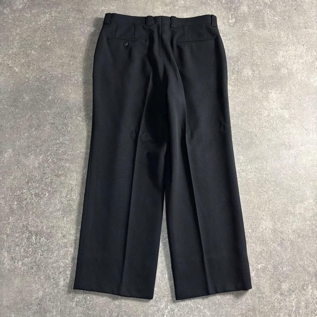 【vintage】セットアップ ダブルスーツ グレーネイビー 極上ウール