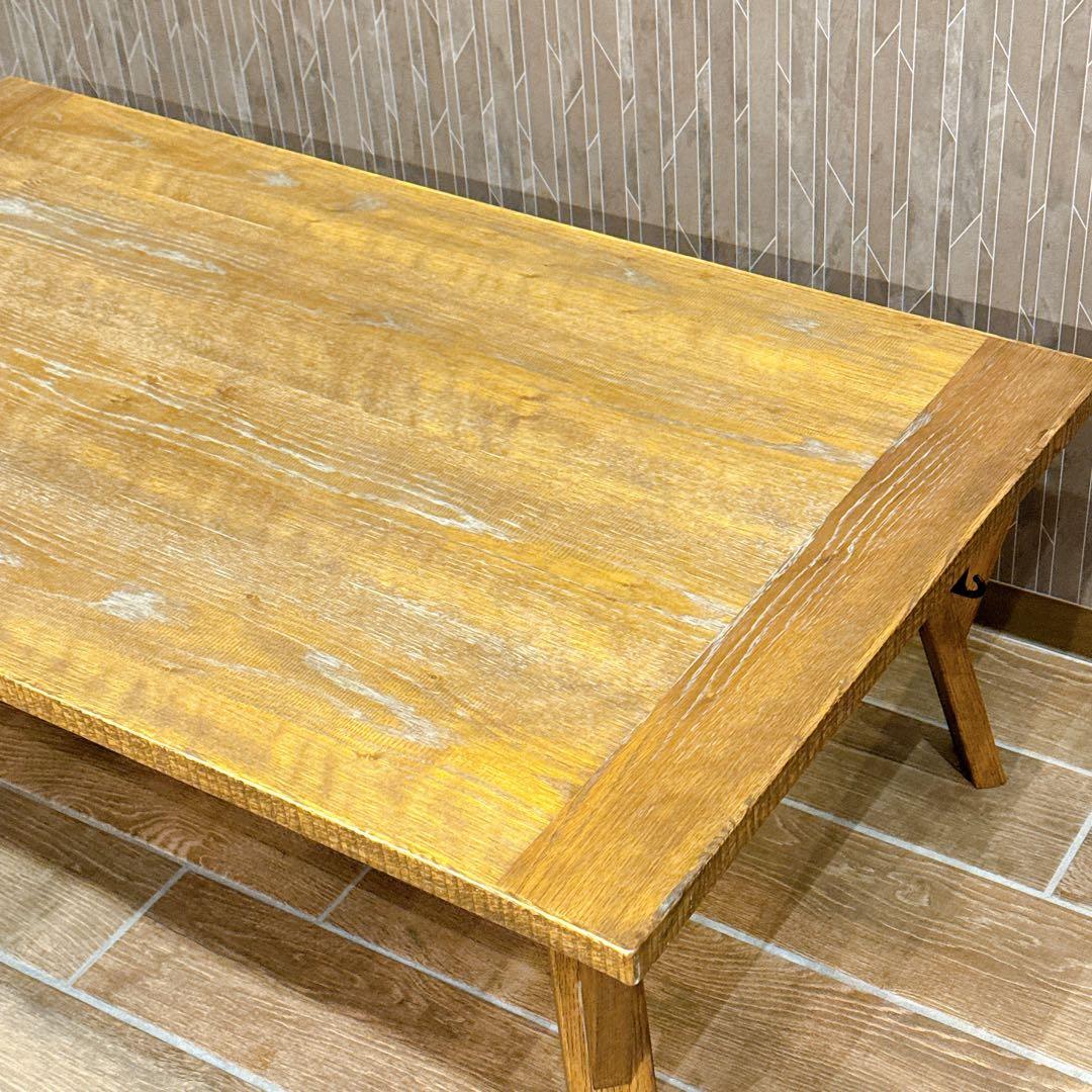 【美品・日本製】日美 家具調 こたつテーブル RUDE3 幅120cm 天然木