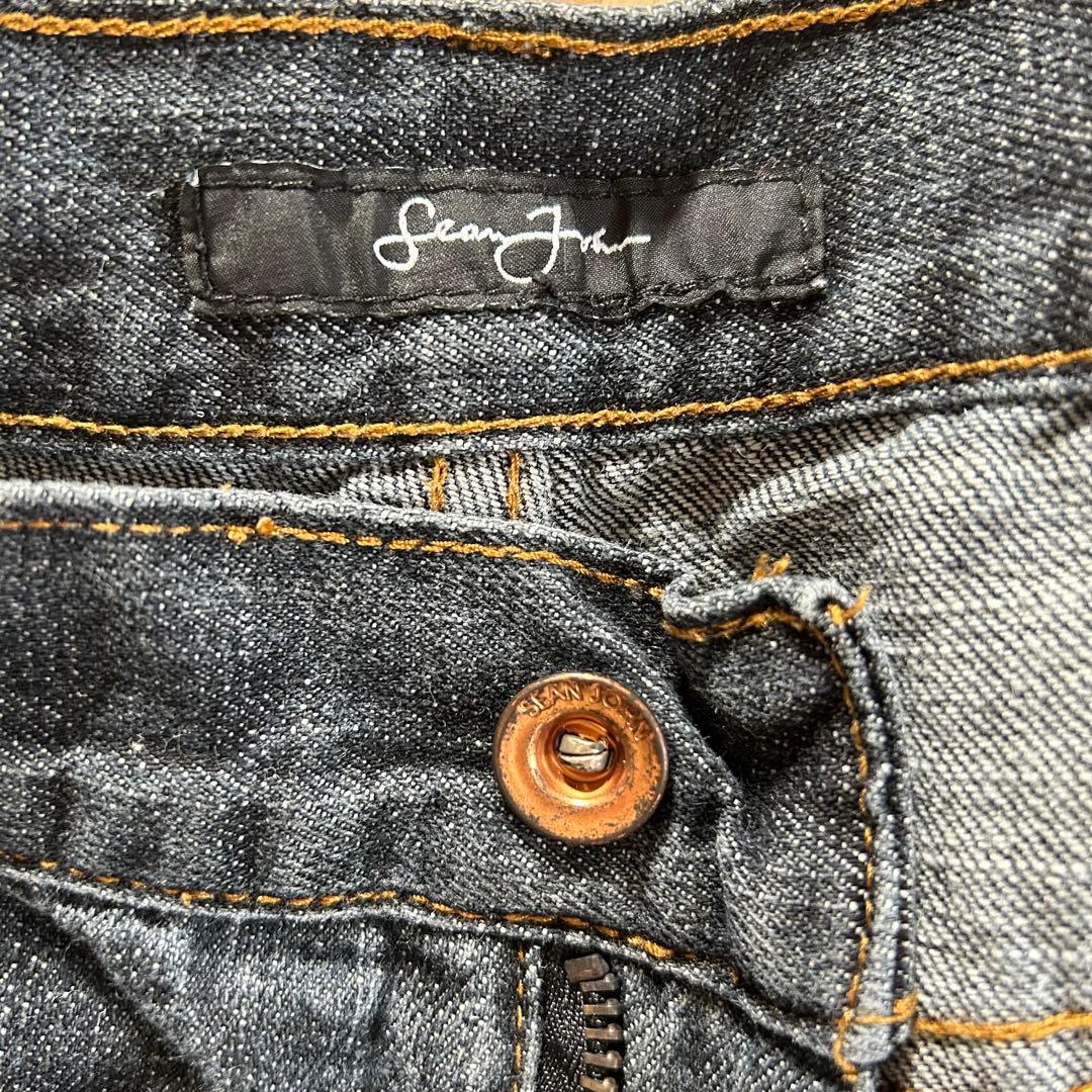 SEANJOHN ショーンジョン ゴールド刺繍 バギーデニム 極太 B系 W40