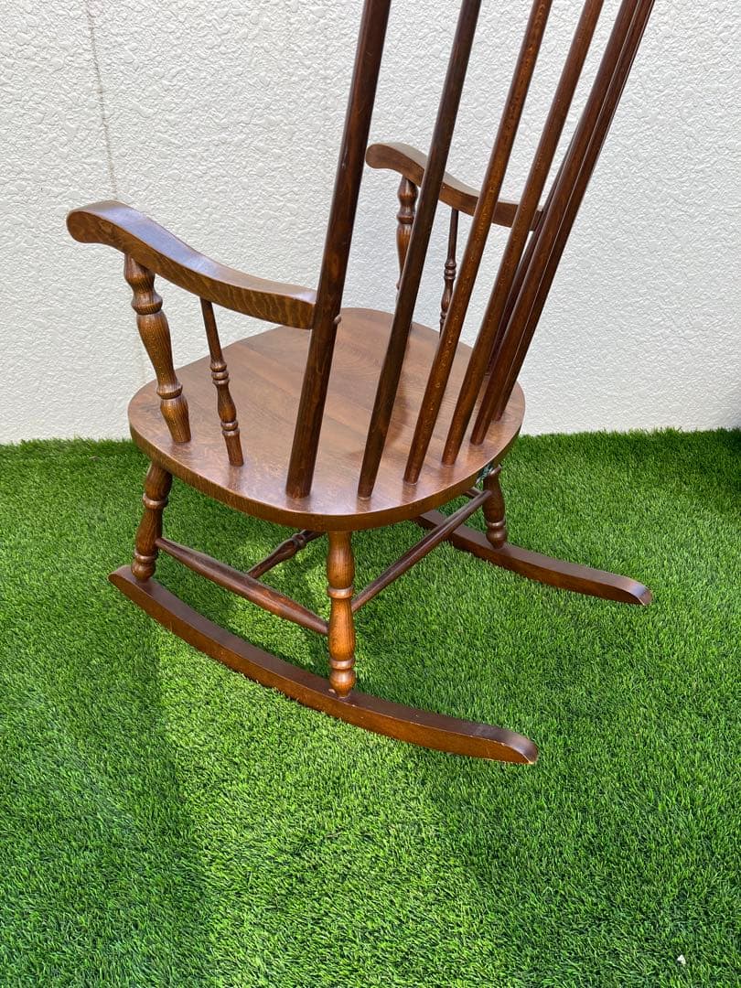 柏木工 （カシワ）ロッキングチェア キズ スレありますが艶と味あります