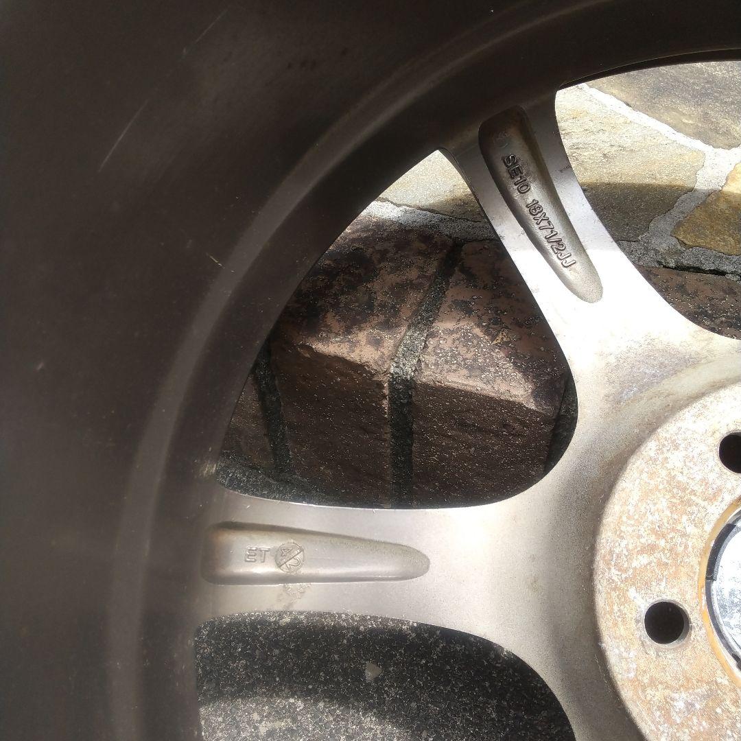 再値下げしました。 ガンメタ 18インチ 7.5j +42 pcd100