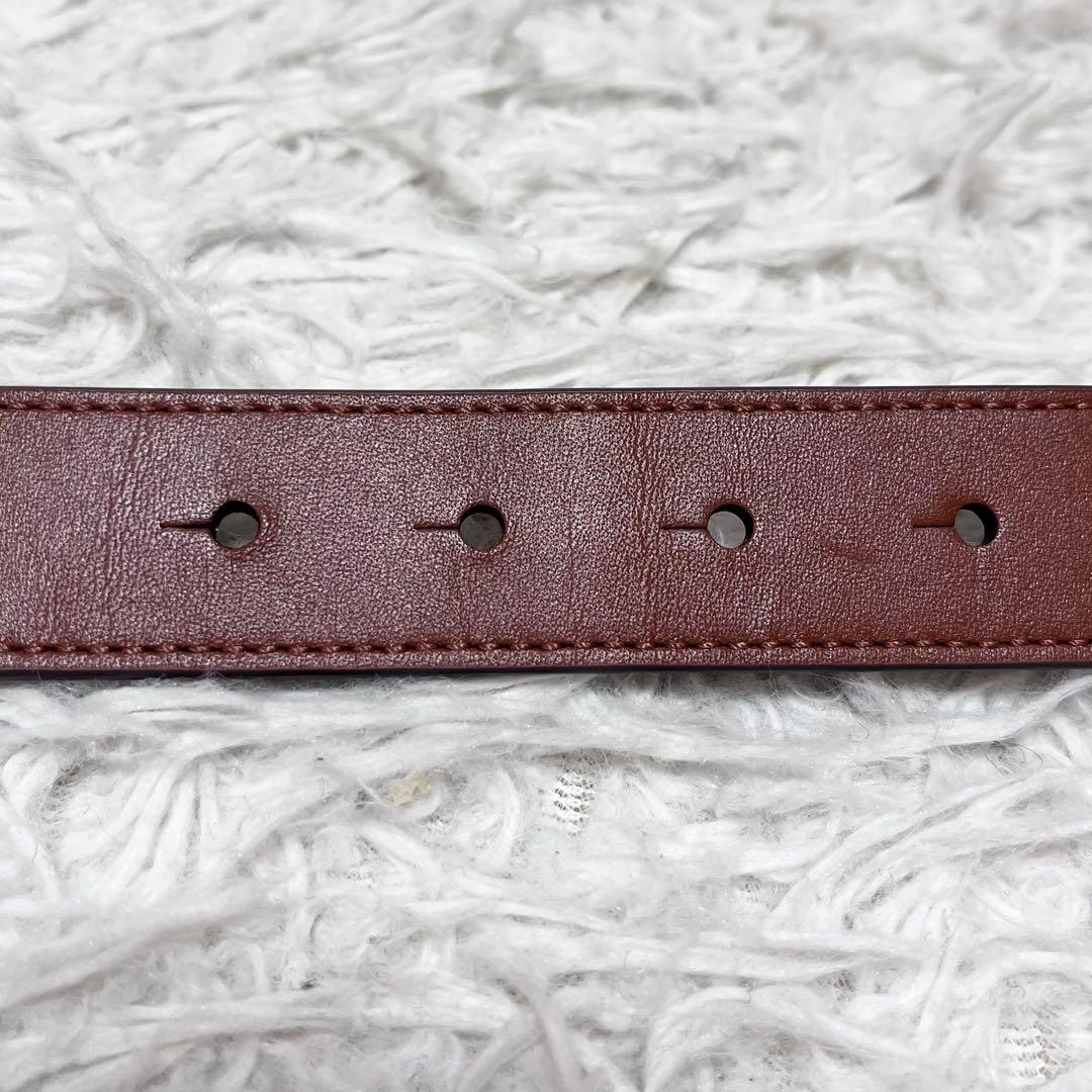 LAUREN RALPH LAUREN アンカーロゴ ゴールド金具スキニーベルト