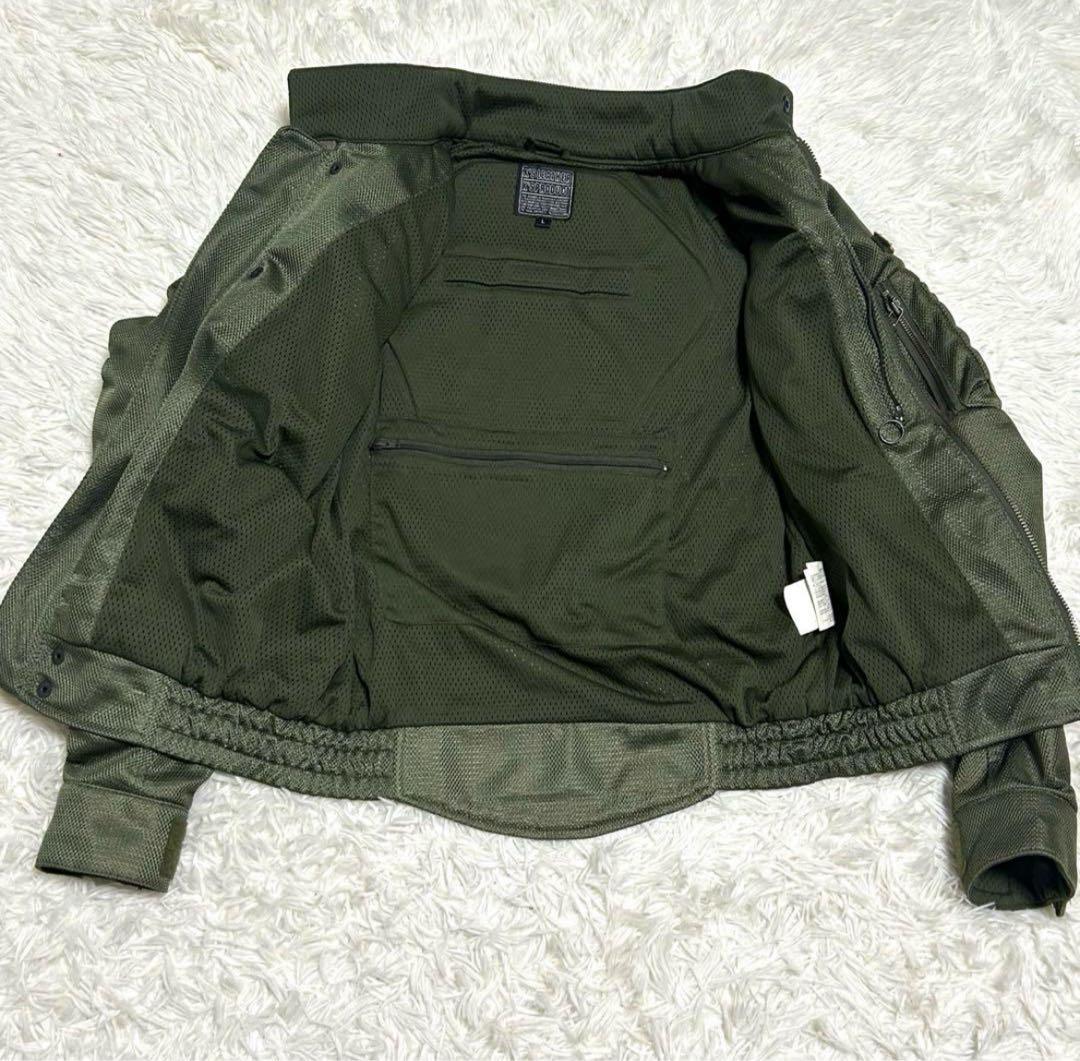 美品　カドヤ　メッシュジャケット　L カーキ系　バイクウェア