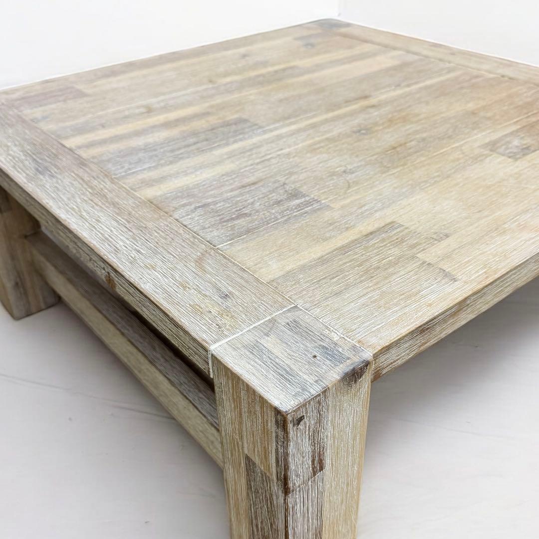 廃盤　unico　ウニコ　MANOA　マノア　ローテーブル　W750　無垢材