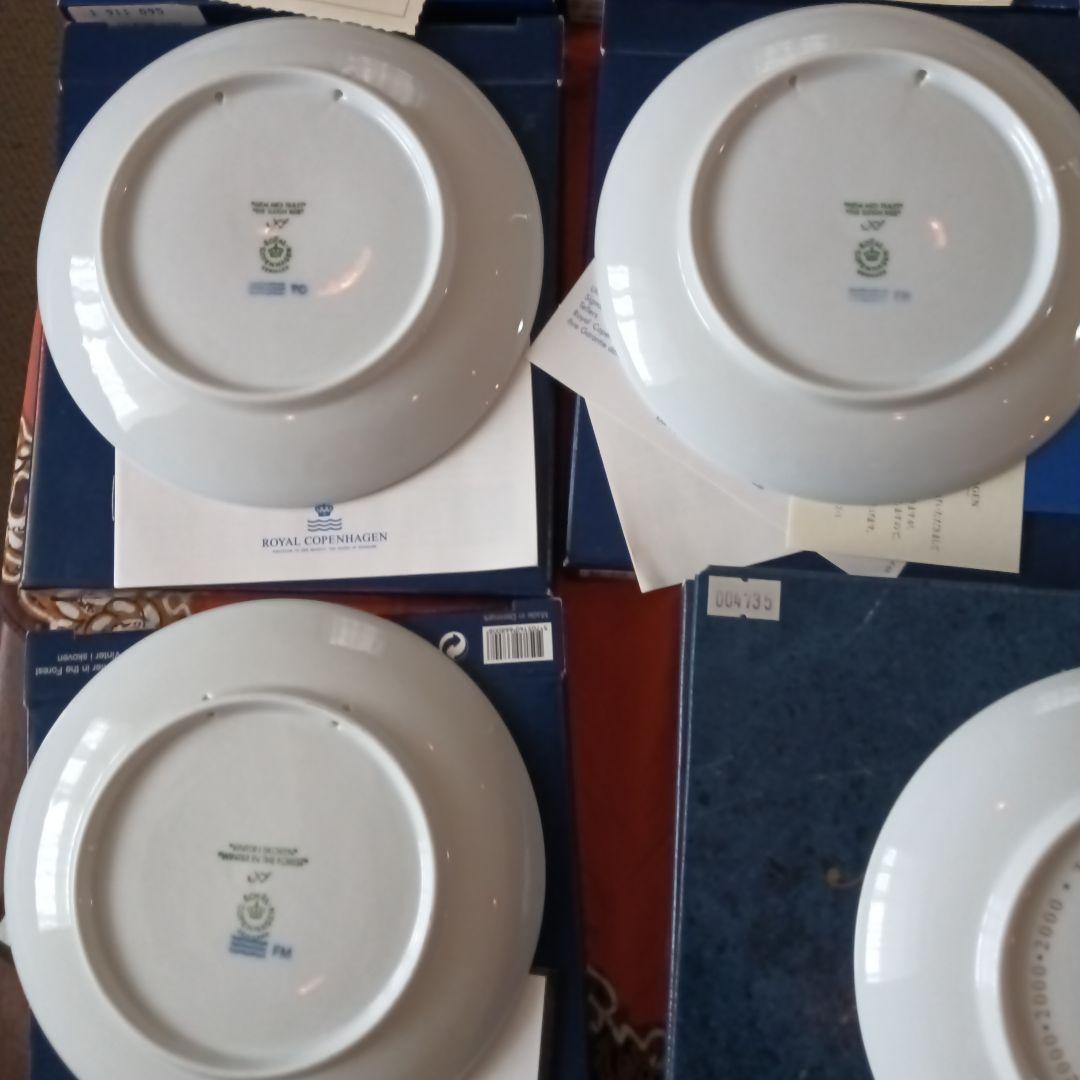ロイヤルコペンハーゲンイヤー プレート セット1995　美品箱付き