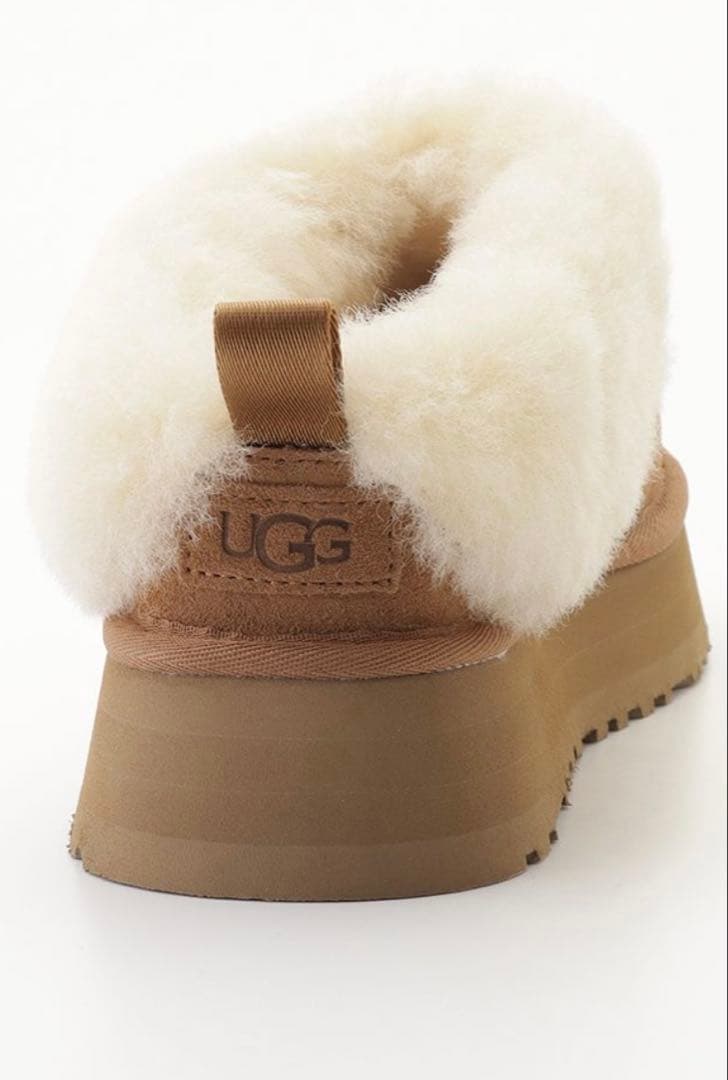 UGG ブラウン ムートンブーツ 厚底23㎝