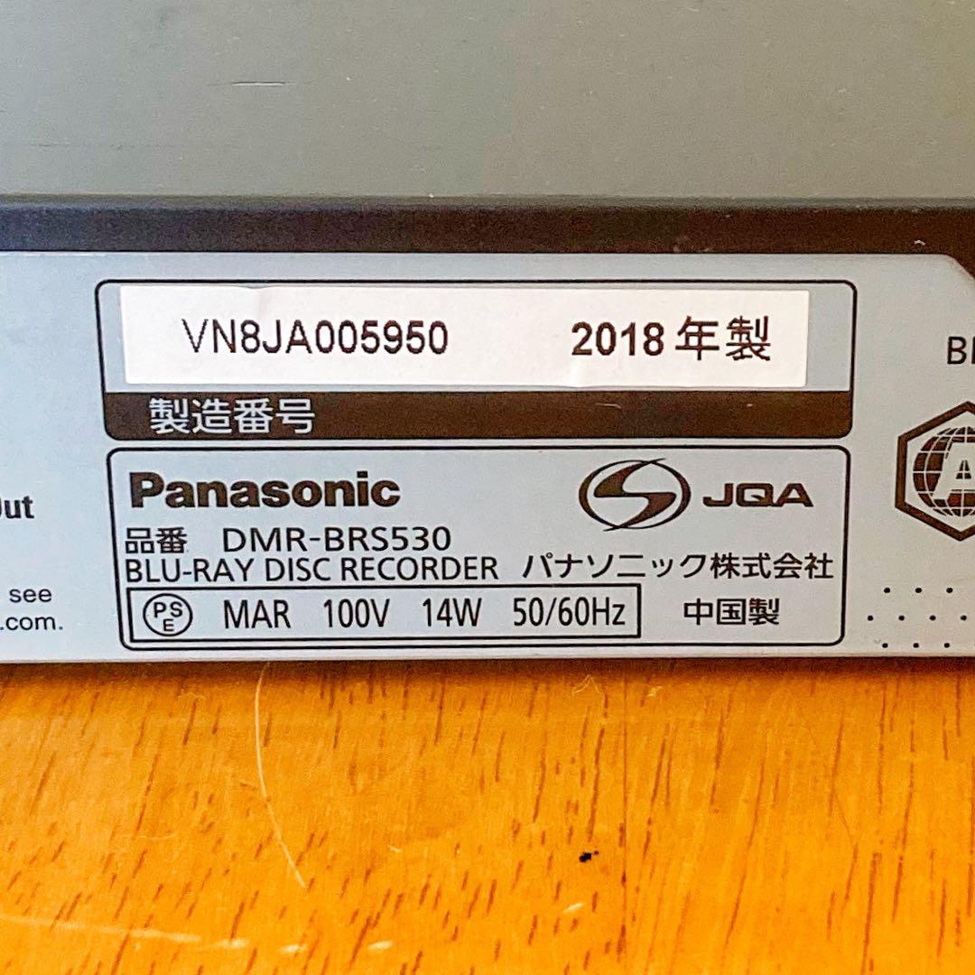 リモコン無し　Panasonic 　ブルーレイ レコーダー HDD 500GB