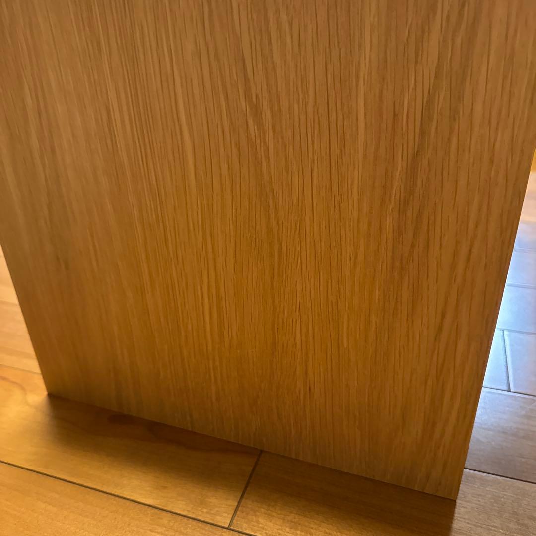 asami無印良品 木製収納ケース 2段 ワイド オーク材ユニットシェルフ