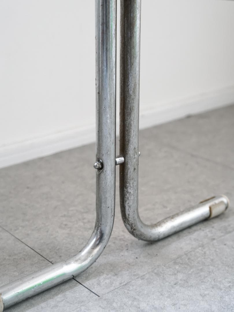 ヴィンテージ　アイアンガラステーブル 什器 ミッドセンチュリーモダン