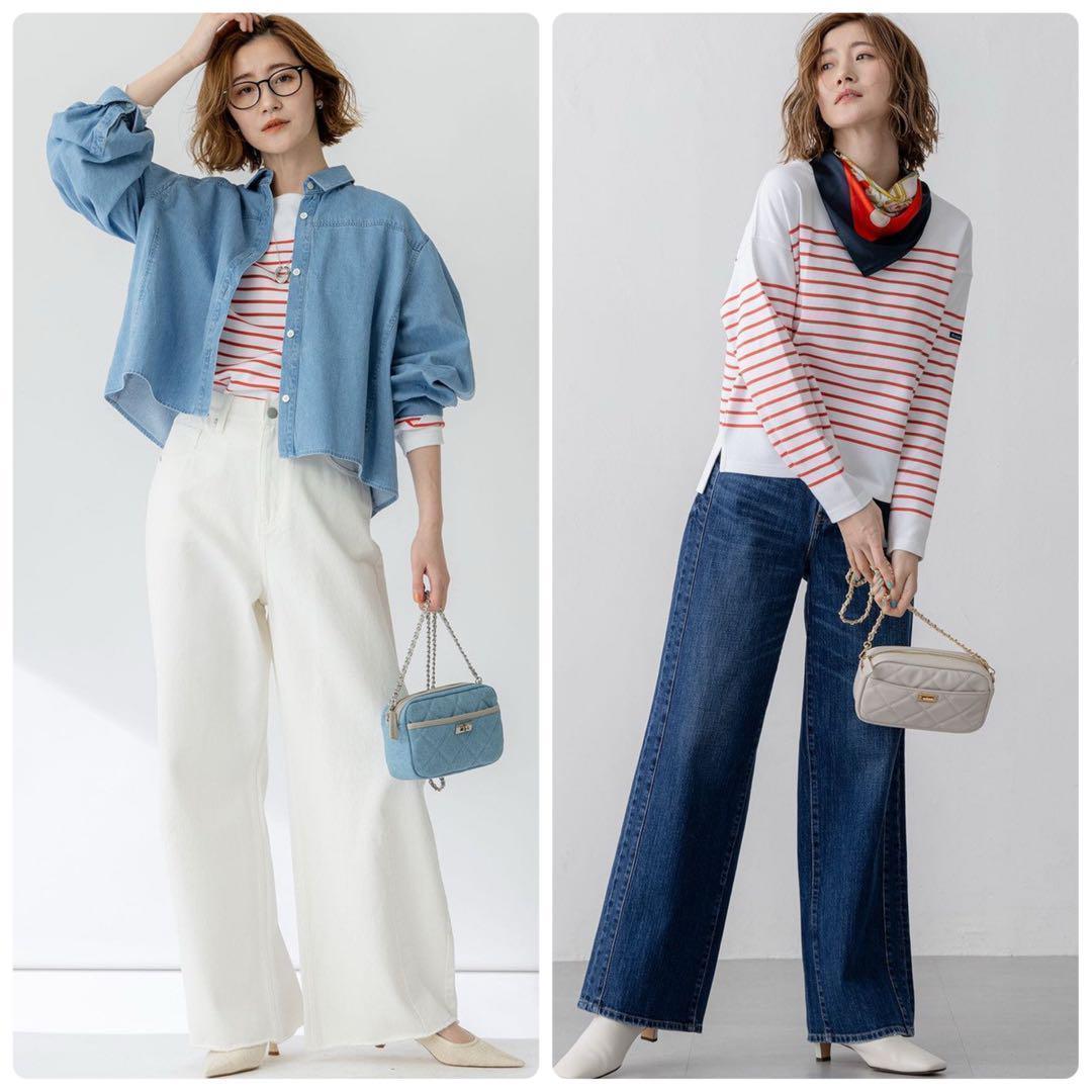 2025美品◎ 23区　Armor-lux スムースパネルボーダーカットソー