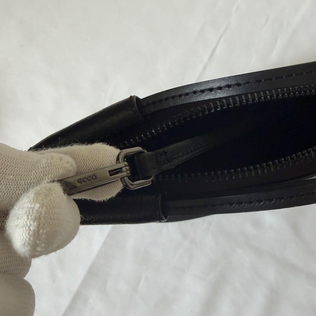 【未使用級】ECCO ドクターズバッグS ショルダー 2way レザー　ブラック