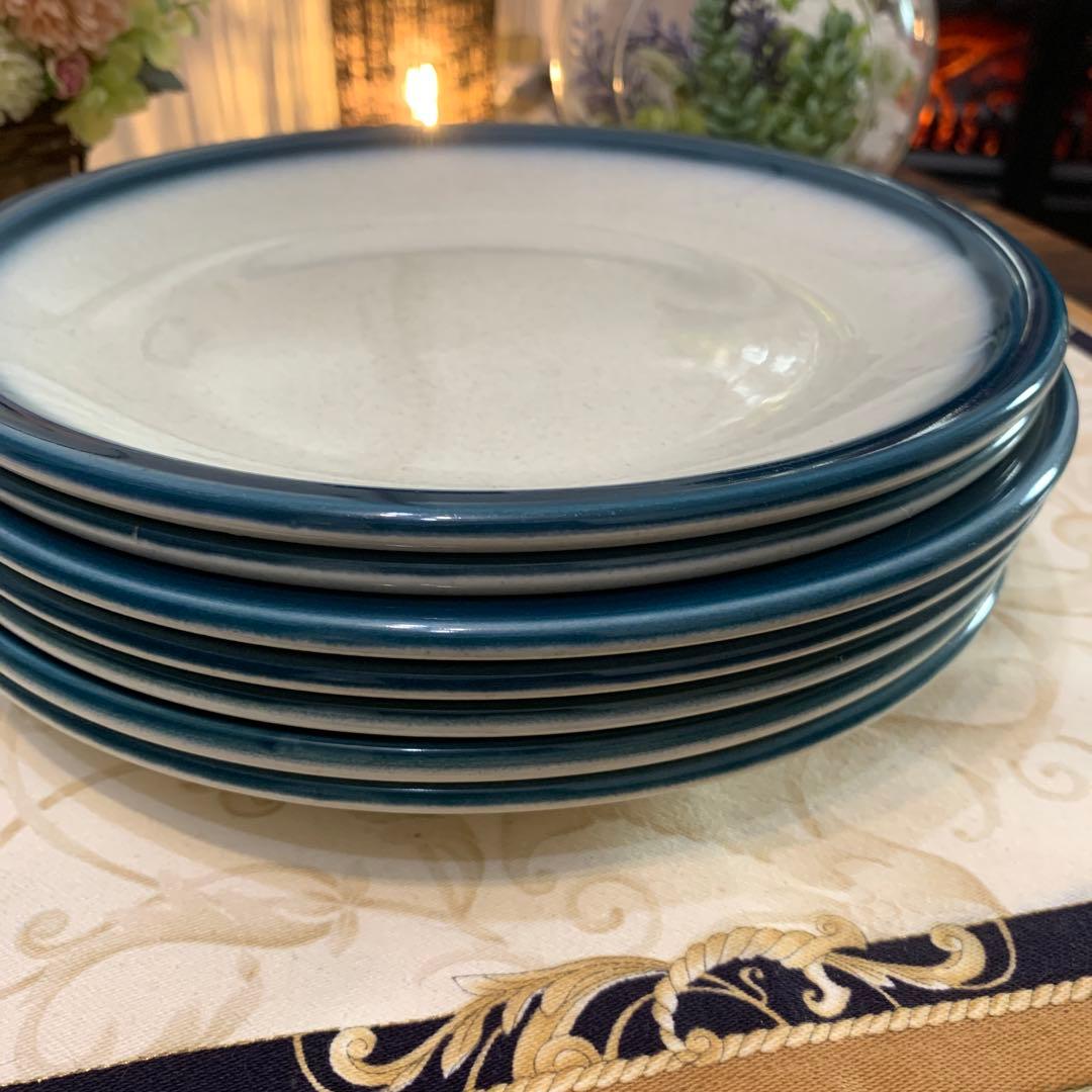 希少　ウェッジウッド ブルーパシフィック　22.5cmディナープレート 7枚