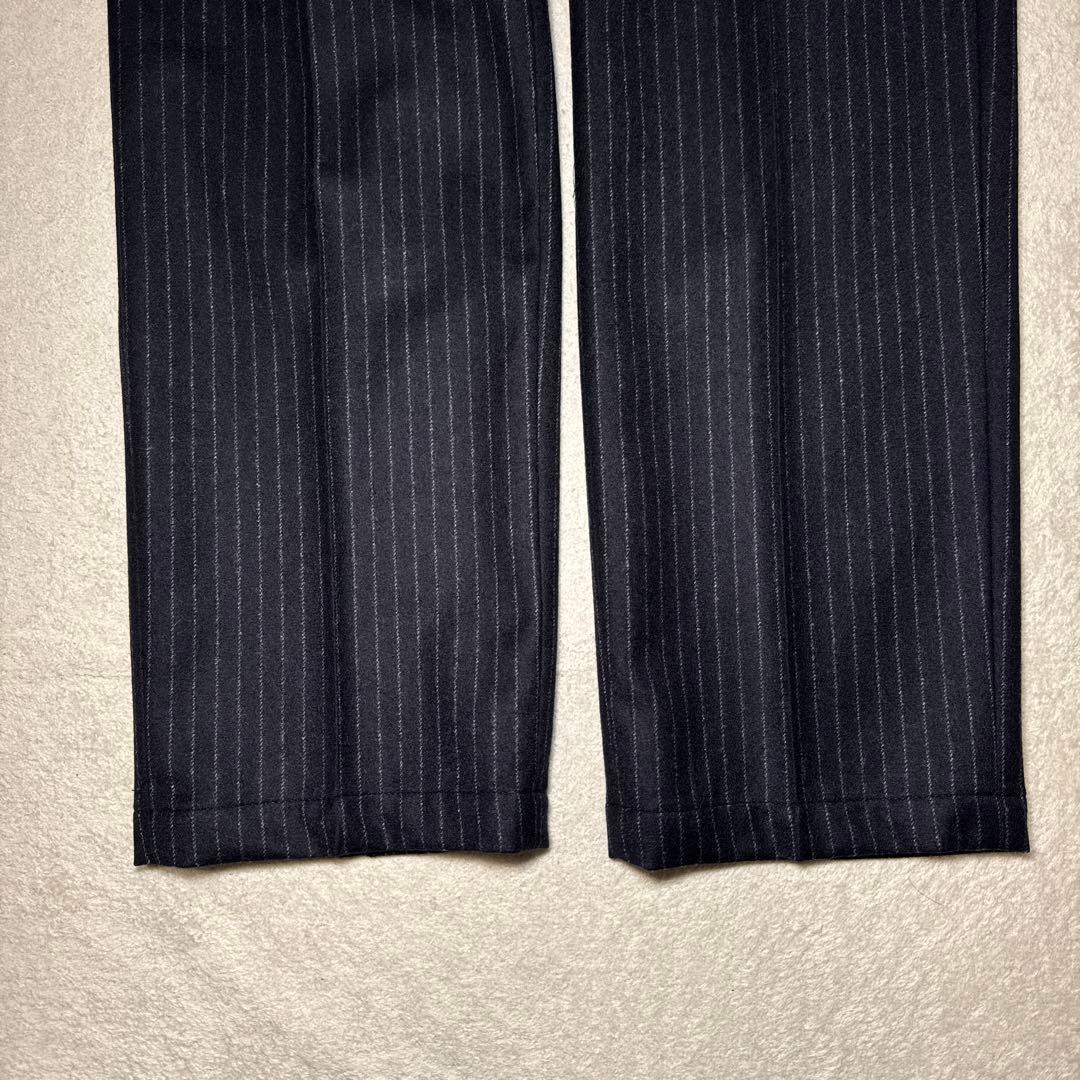 90 スーツ　CONFECT ストライプ ウール　カシミア　セットアップ
