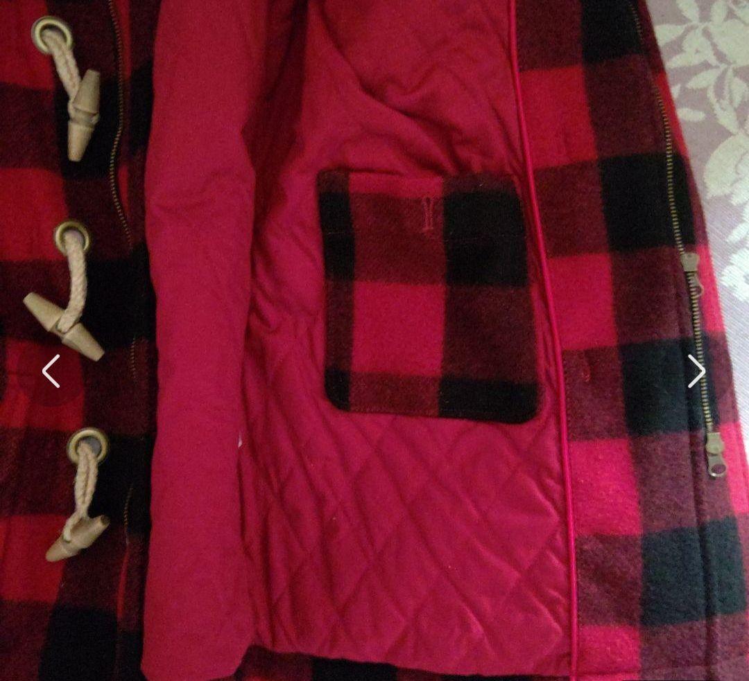 カールヘルム ダッフルコート 赤黒チェック