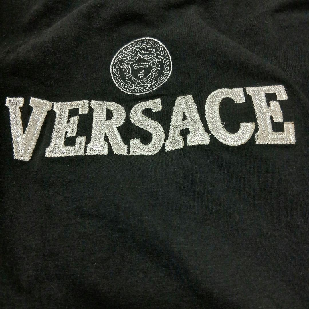 VERSACEヴェルサーチ カットソー ロンT メデューサ ロゴ刺繍