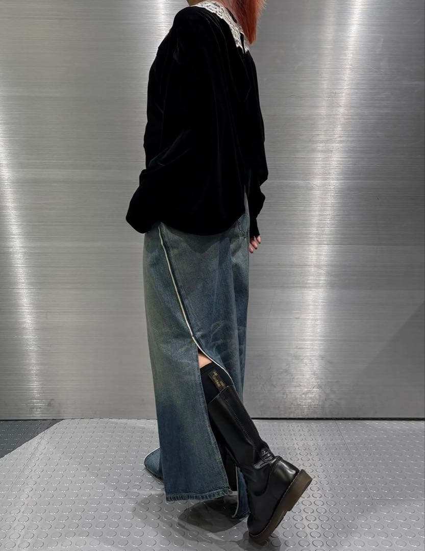 JUNYA WATANABE ブラック レース襟ブラウス