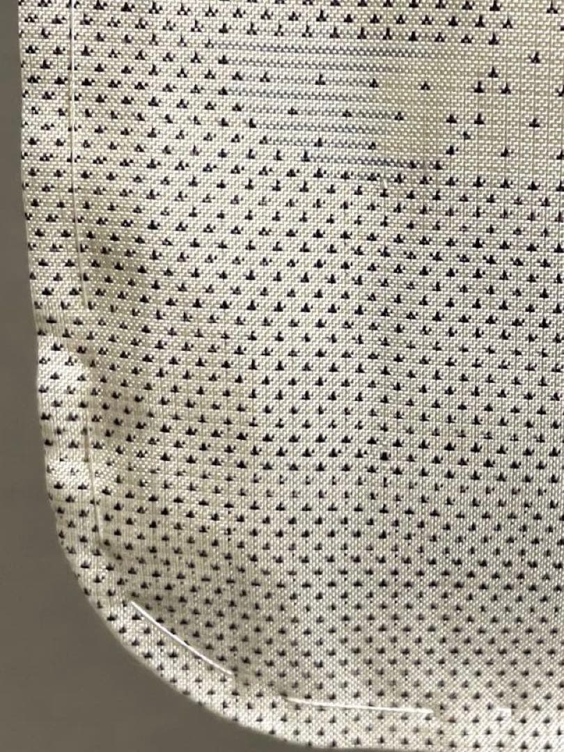 本場白大島紬　花模様　正絹　着物　袷　しつけ糸付き未使用極美品