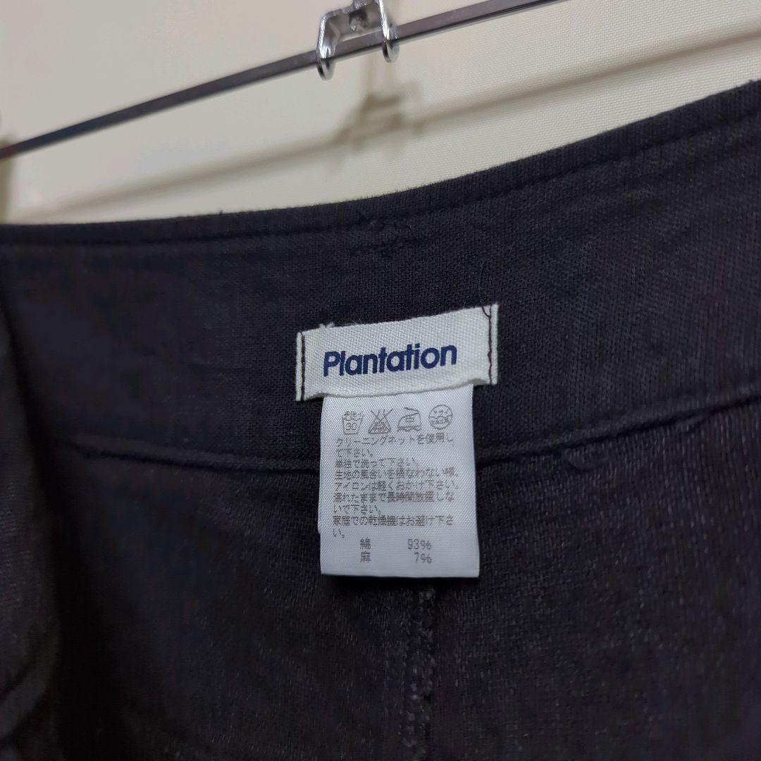 ★日本製 Plantation コットンリネン カーゴ ガウチョパンツ