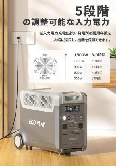 ECO PLAY ポータブル電源 3600 Pro
