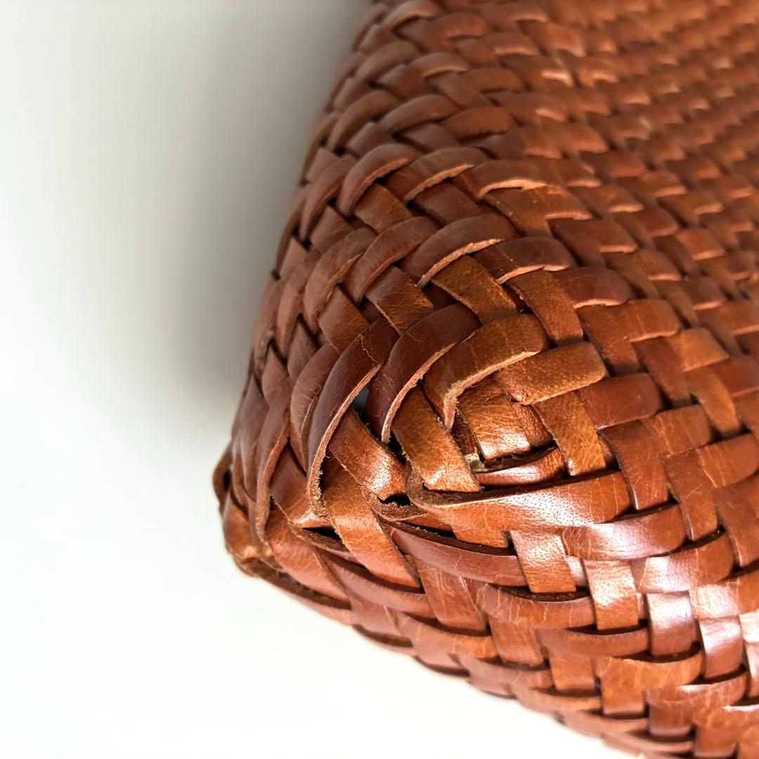 ドラゴンディフュージョン　メッシュトートバッグ　コニャックブラウン