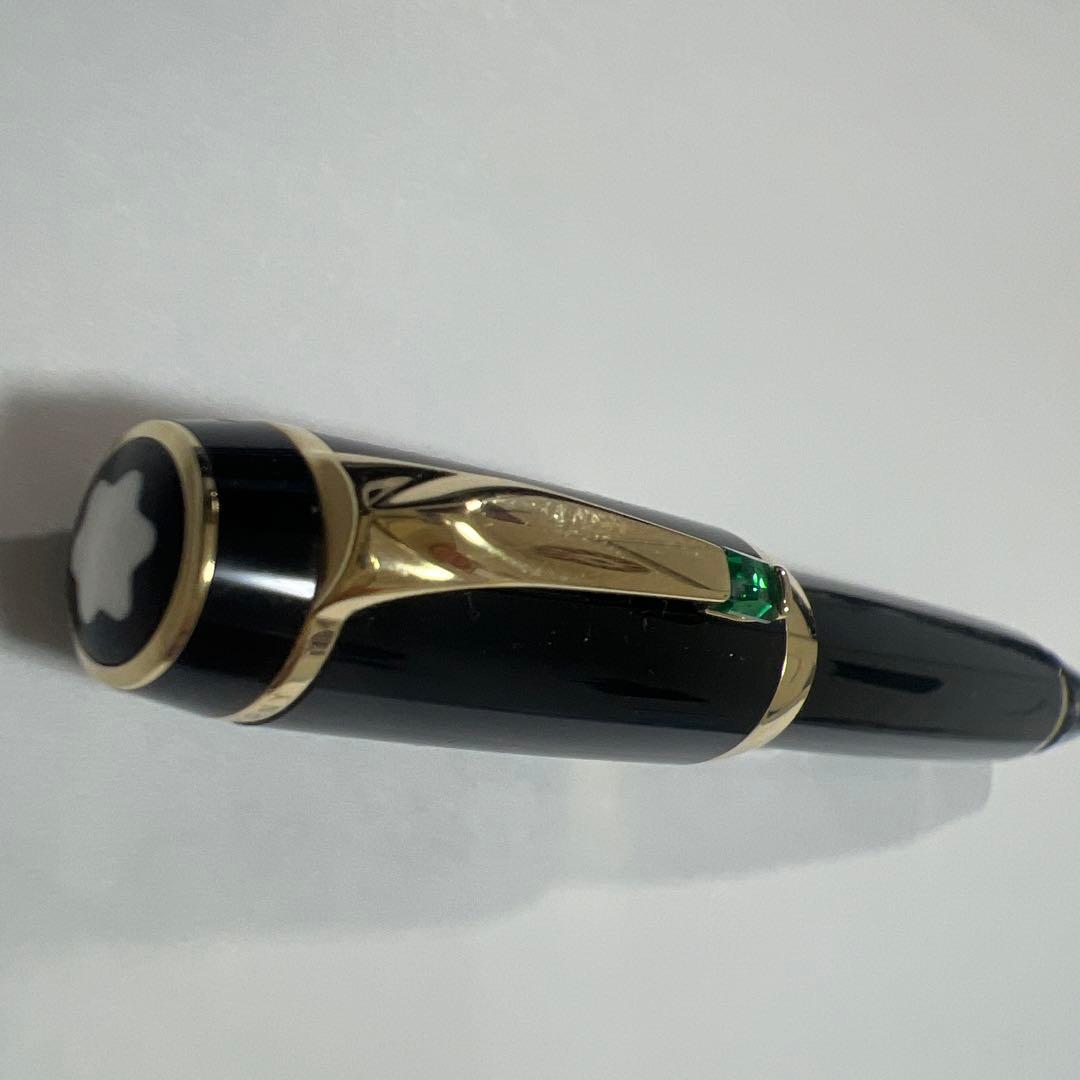 モンブランボエム万年筆グリーンとペンケース ボエム ブラック/レッド1本差し