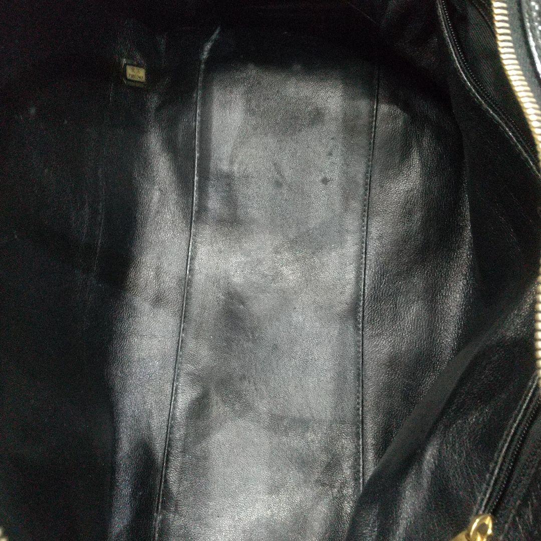 A*I様 シャネル ボーリングバッグ パテント エナメル コットン