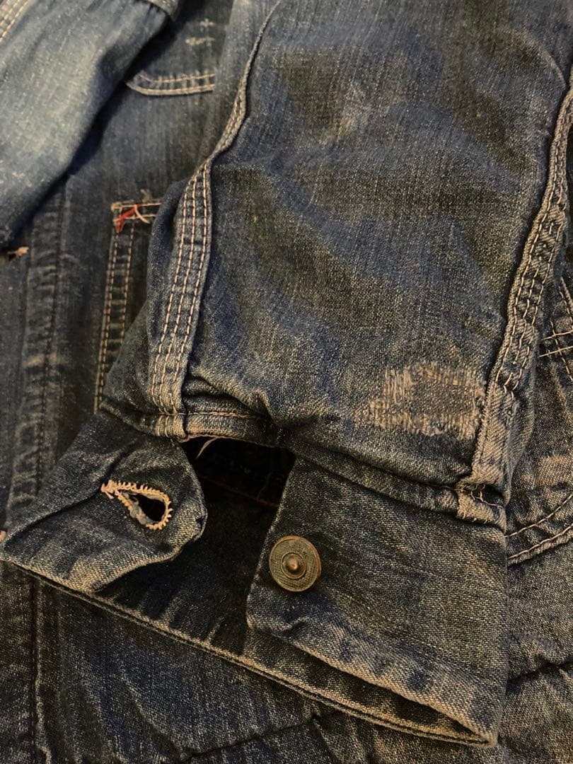 60s シアーズ　デニム　カバーオール ブランケット　ビンテージ　雰囲気系