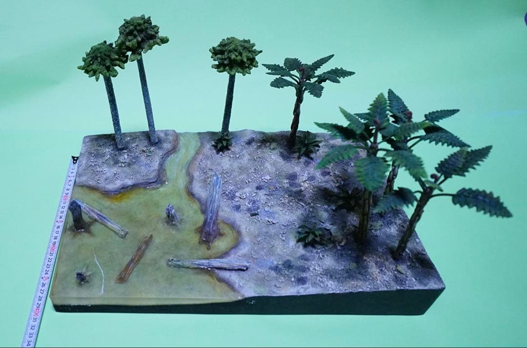 超激レア　フェバリット　ジオラマ　恐竜 3体付き（ティラノサウルスなど）