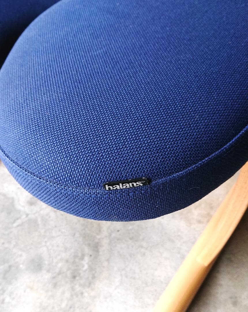 【美品】サカモトハウス バランスチェアイージー　ブルー(ショートフレーム)