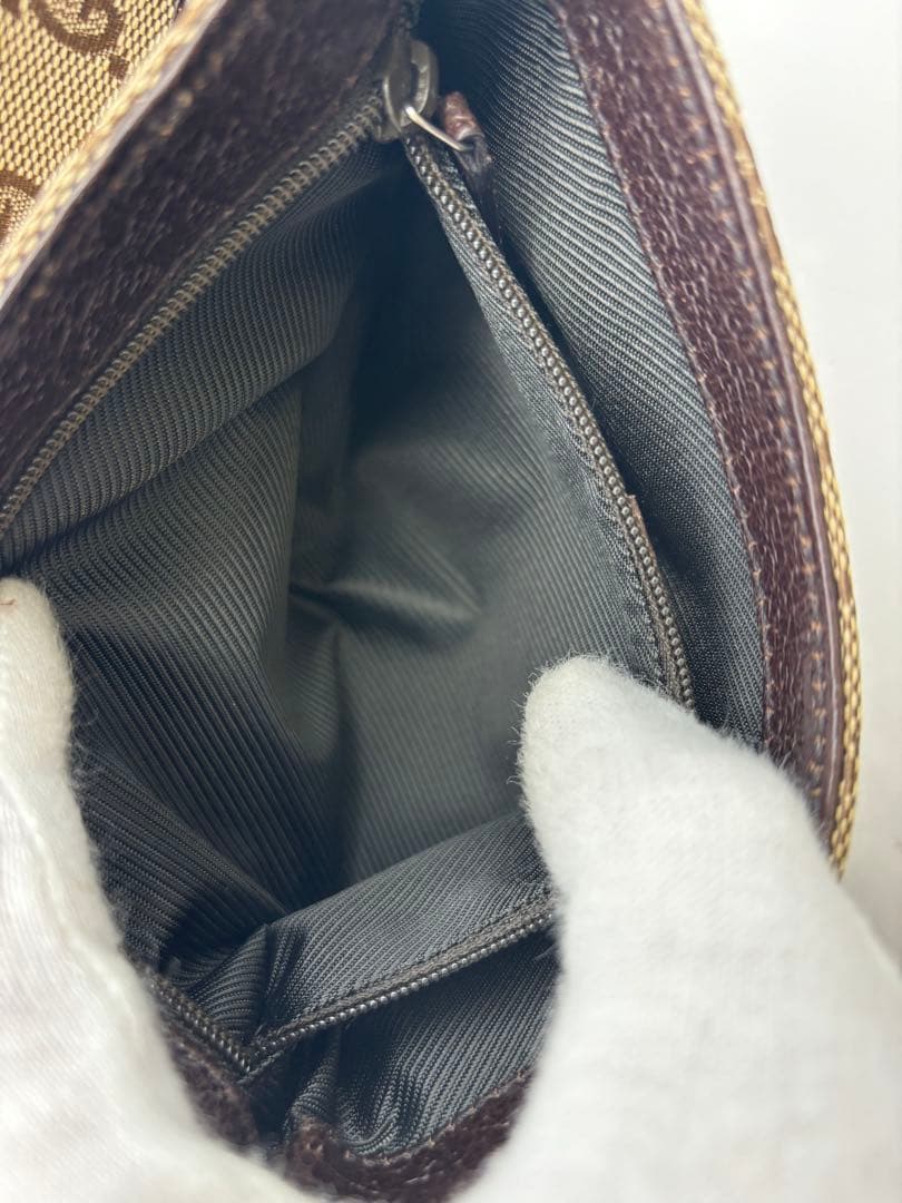 GUCCI グッチ GGキャンバス ボディバッグ ウエストポーチ 92543