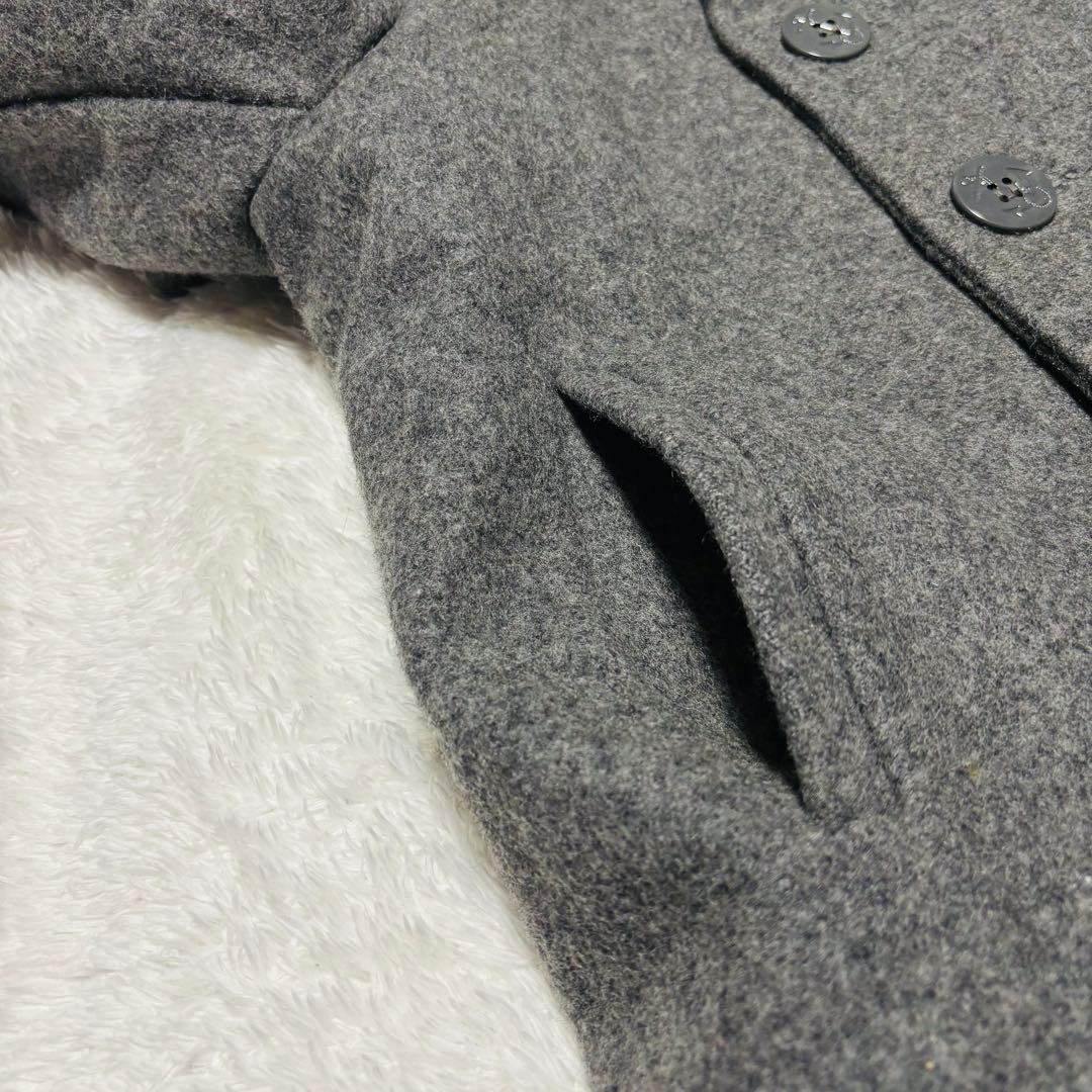 Schott 740N Pコート グレー USA製 中綿 キルティン XL相当