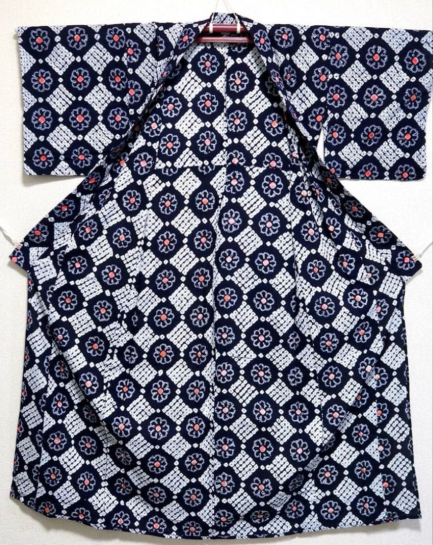 ［w17］浴衣　有松鳴海絞り　割引◎