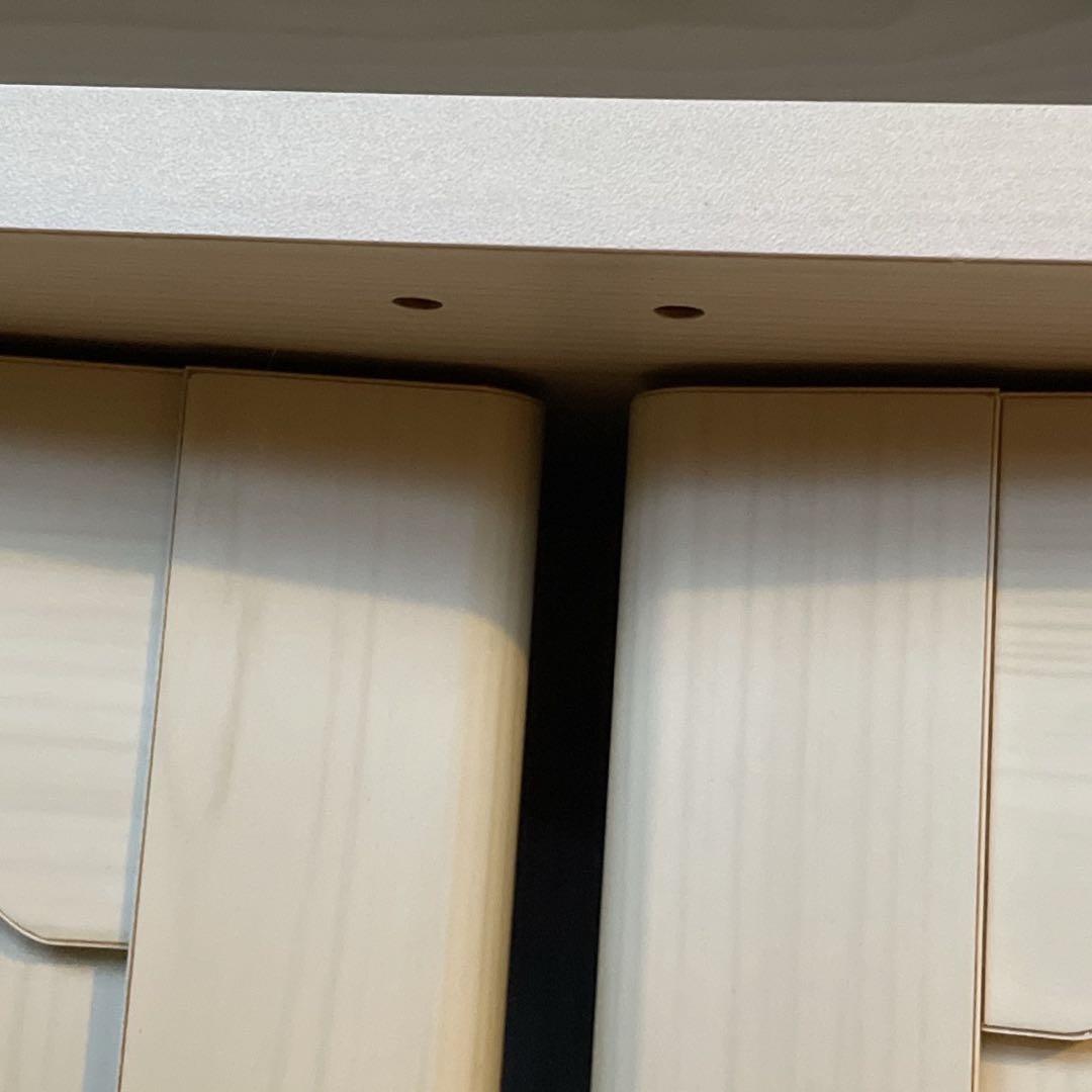 k979r114 カントリー調の白いキッチンカウンター/ワゴン キャスター付き