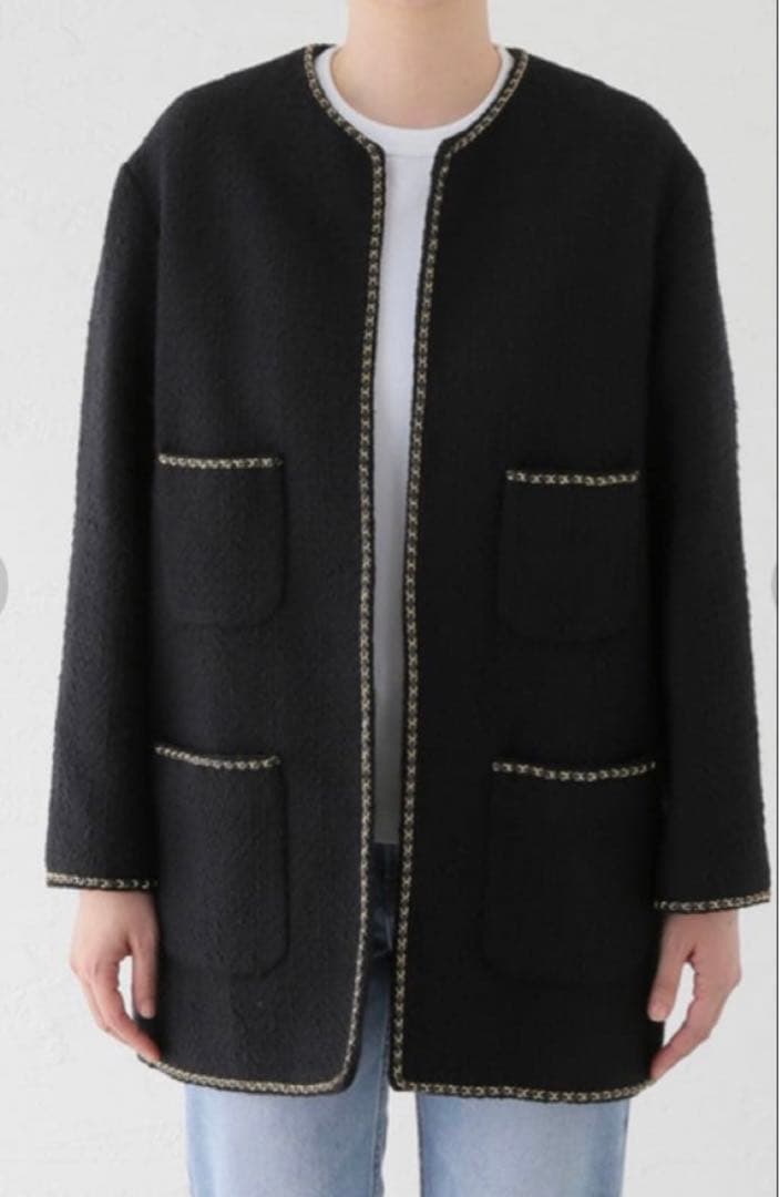 【SNOO様】24AW極美品！ドゥーズィエムクラス chain tweed JK