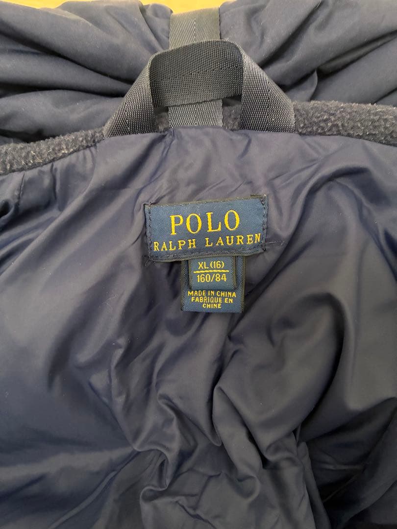 ポロ ラルフローレン ダウンジャケット 160 キッズ　紺色