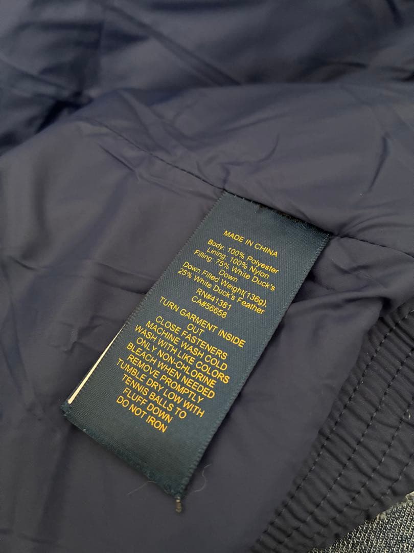 ポロ ラルフローレン ダウンジャケット 160 キッズ　紺色