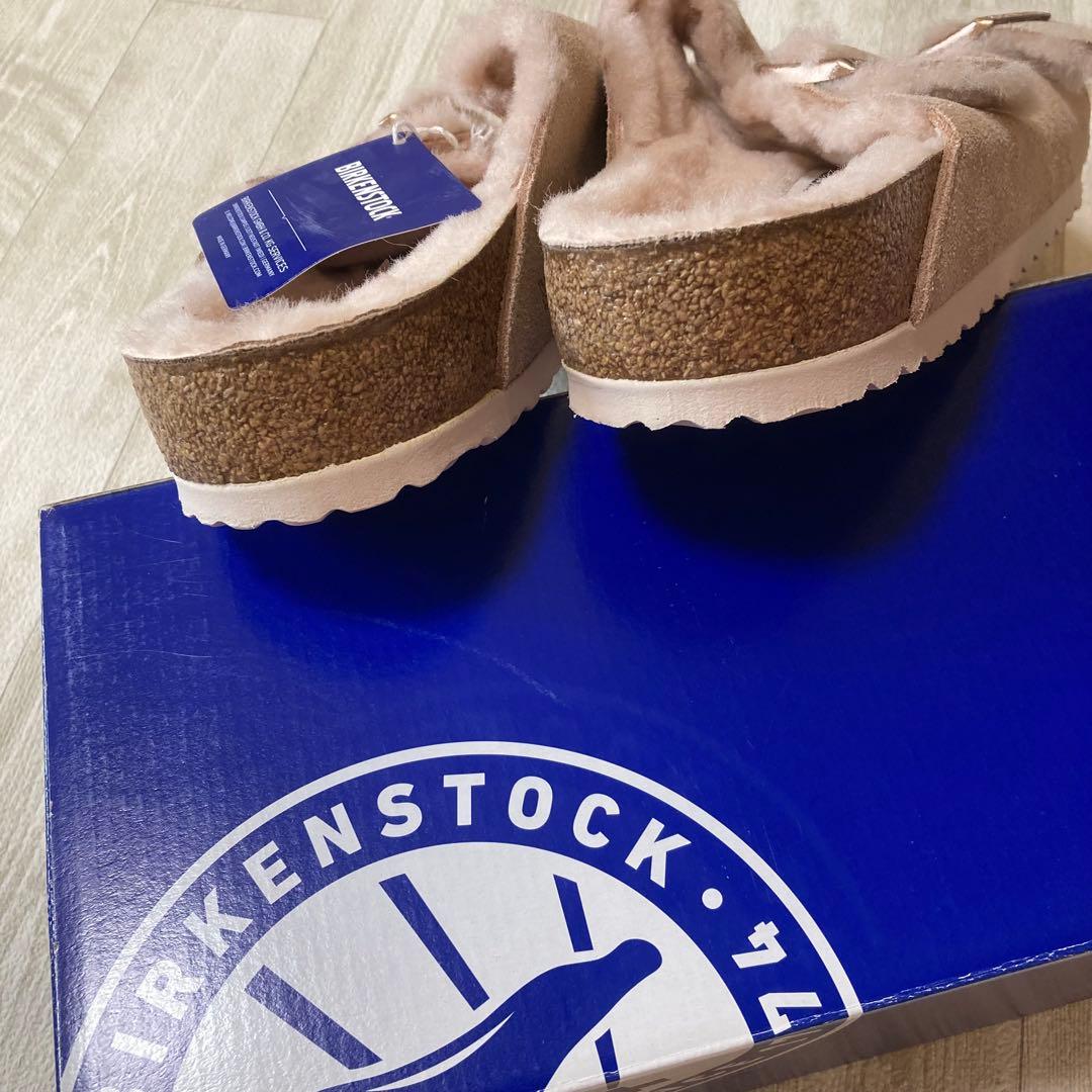 新品 27㎝ BIRKENSTOCK ベージュ サンダル 42 アリゾナ ボア