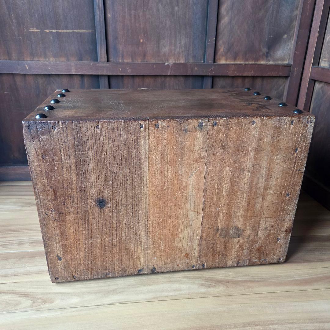 銭函　銭箱　マス付き　升箱　帳場　骨董　古民具　古道具　アンティーク